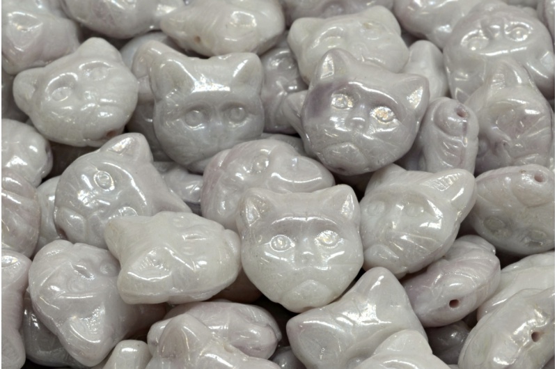 Cat Head Beads  13mm